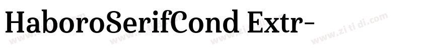 HaboroSerifCond Extr字体转换 HaboroSerifCond Extr字体转换